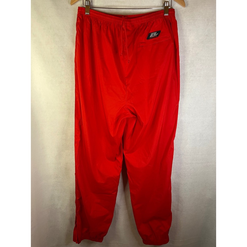 Lauren Ralph Lauren men's windbreaker pants vintage 90s red "swishy" track pants - Picture 7 of 8